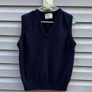 LL Bean | Vintage 100% Virgin Lambswool Made in USA Sweater Vest Medium